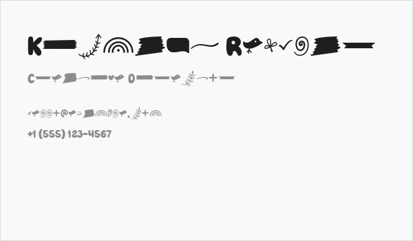 Kidmans Regular Business Card