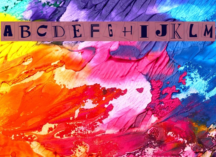 Kidnap Font examples