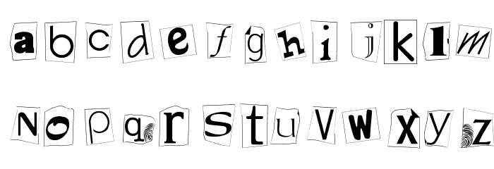 Kidnap Font LOWERCASE