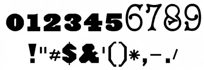 Kidnapped At Old Times Free 3 Font OTHER CHARS