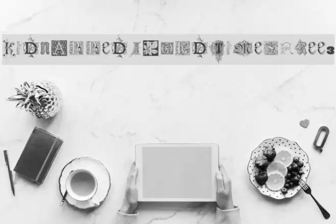 Kidnapped At Old Times Free 3 Font examples