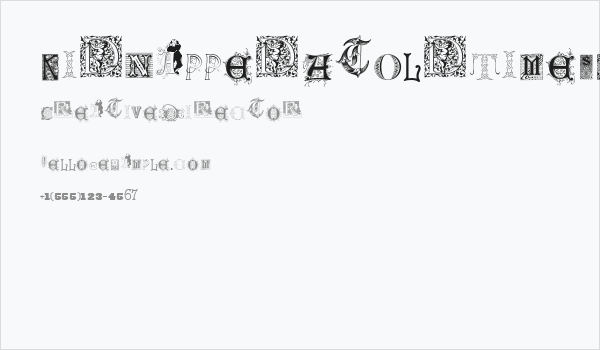 Kidnapped At Old Times Free Two Business Card