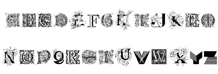 Kidnapped At old Times Free Seven Font LOWERCASE