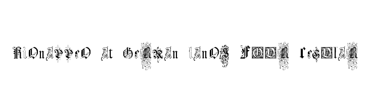 Kidnapped at German Lands Four Regular  Free Fonts Download