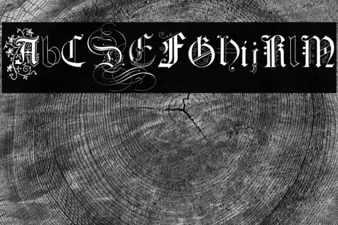 Kidnapped at German Lands Four Regular Font examples