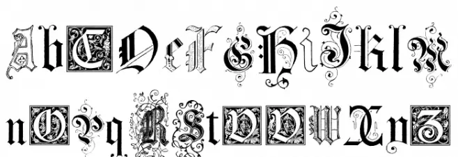 Kidnapped at German Lands Four Regular Font Litere mici