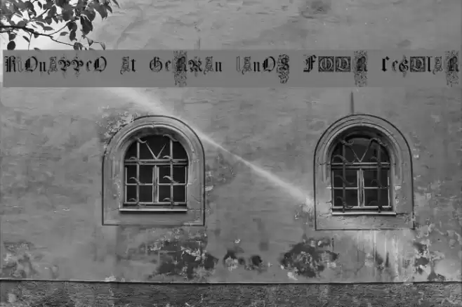 Kidnapped at German Lands Four Regular Font examples