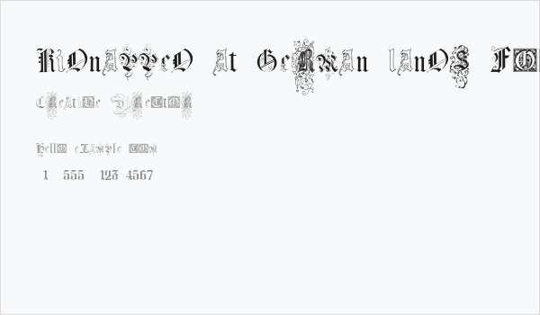 Kidnapped at German Lands Four Regular Business Card