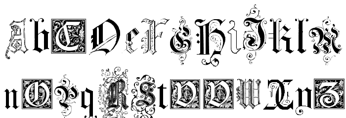 Kidnapped at German Lands Four Regular Font LOWERCASE