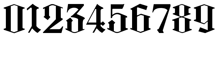 Kidnapped at German Lands Three Font OTHER CHARS
