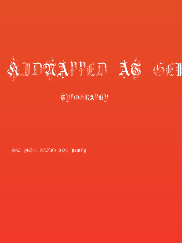 Kidnapped at German Lands Three Poster