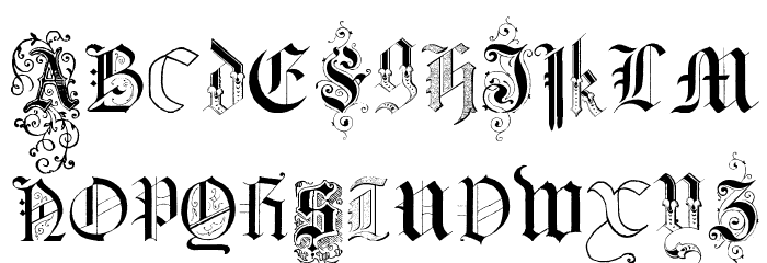 Kidnapped at German Lands Three Font LOWERCASE