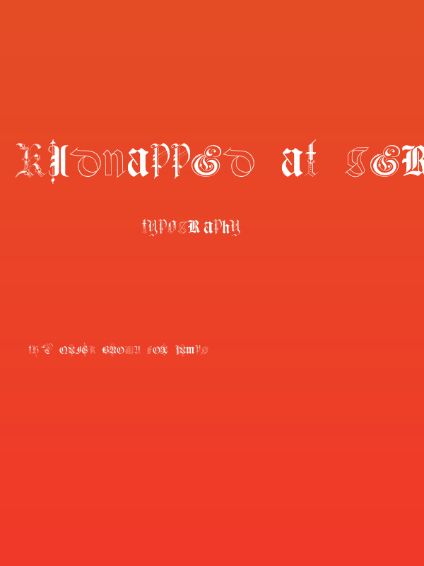 Kidnapped at German Lands Two Poster