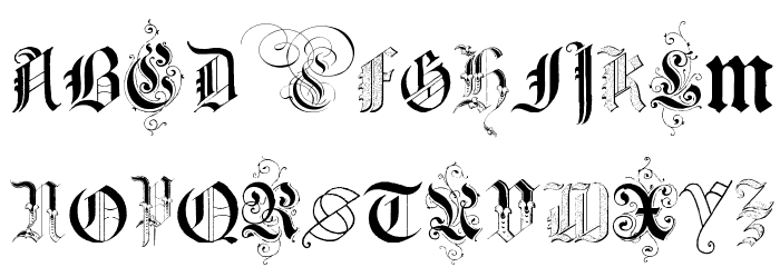 Kidnapped at German Lands Two Font LOWERCASE