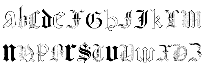 Kidnapped at German Lands Font LOWERCASE