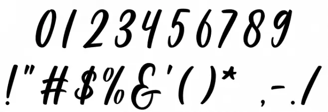 Kidness Coffee Font OTHER CHARS