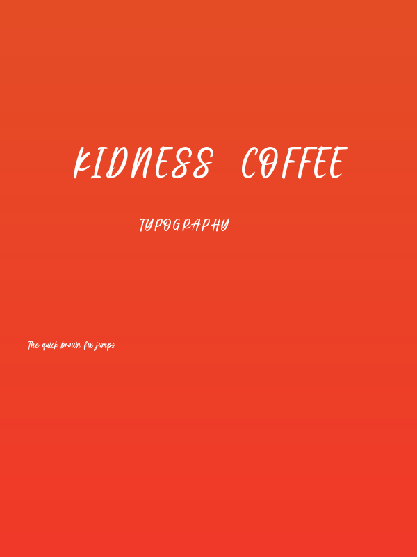 Kidness  Coffee Poster