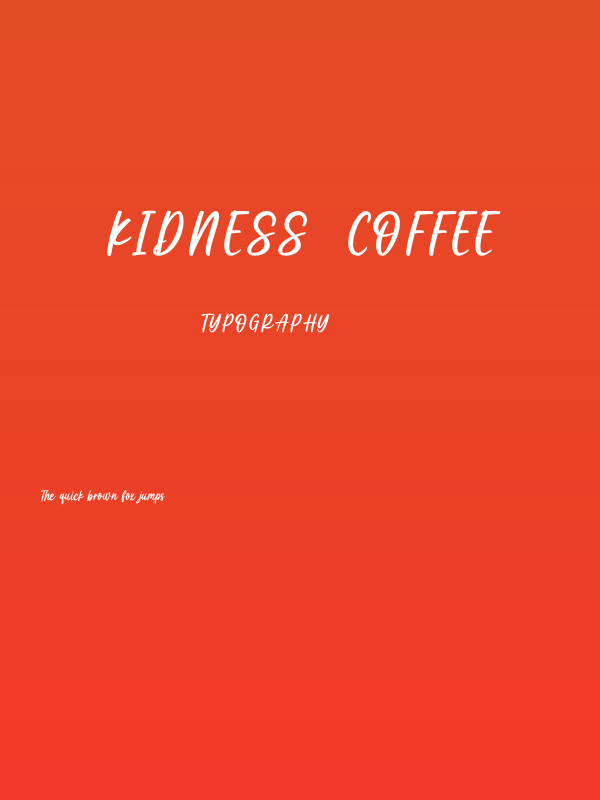 Kidness  Coffee Poster