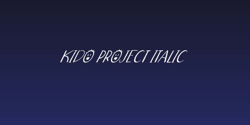Kido Project Italic Social Header