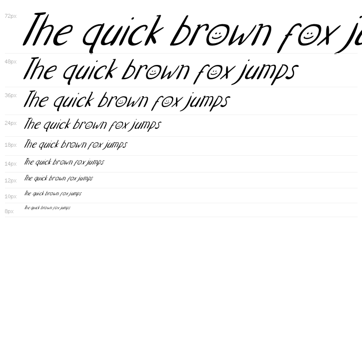 Kido Project Italic Waterfall