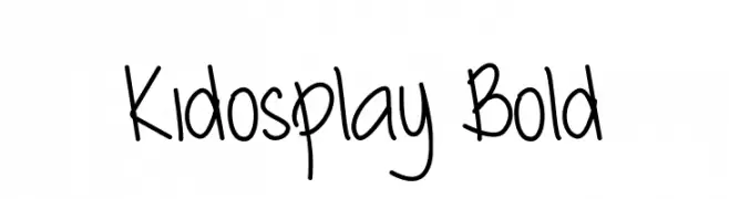 Kidosplay Bold  Frei Schriftart Herunterladen