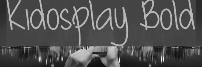 Kidosplay Bold Font examples