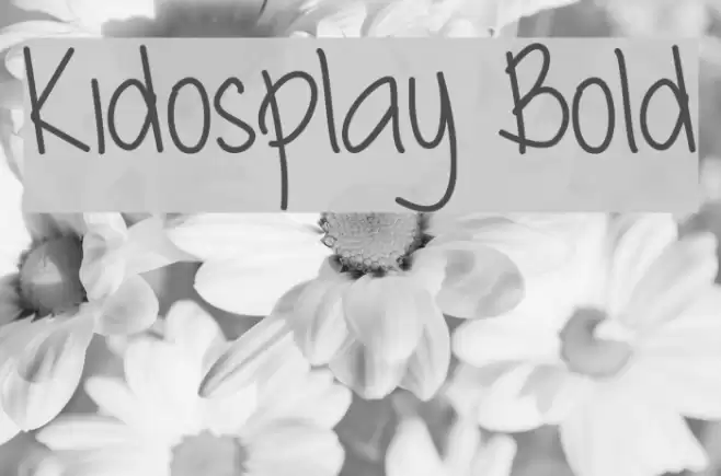Kidosplay Bold Font examples