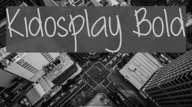 Kidosplay Bold Font examples