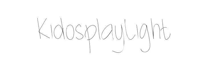 Kidosplay Light 字体