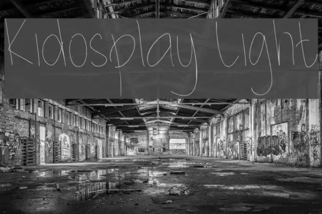 Kidosplay Light Font examples