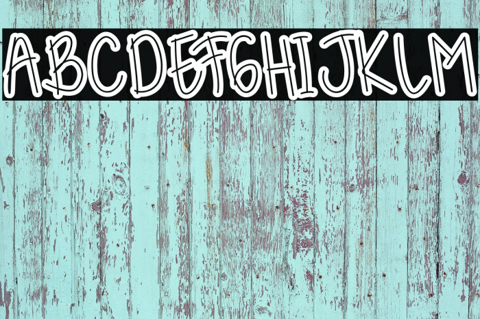 Kidosplay Outline Font examples