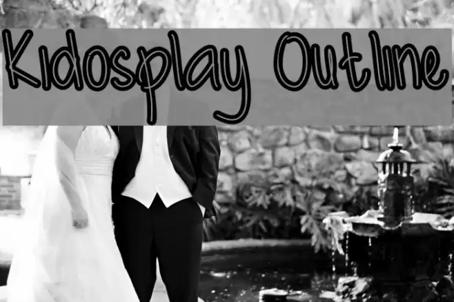 Kidosplay Outline Font examples