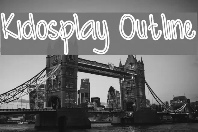 Kidosplay Outline Font examples