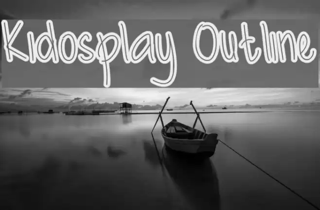 Kidosplay Outline Font examples