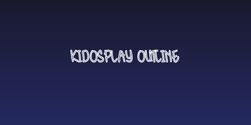 Kidosplay Outline Social Header