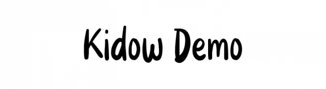 Kidow Demo  les polices de caract&egrave;res gratuit t�l�charger