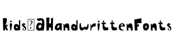 Kids - A Handwritten Fonts  नि: शुल्क फ़ॉन्ट्स डाउनलोड