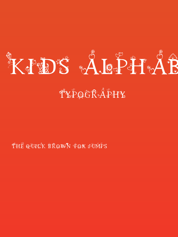 Kids Alphabet Poster