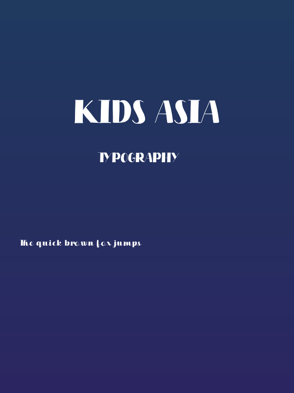 Kids Asia Poster