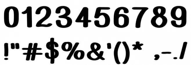 Kids Bold Font OTHER CHARS