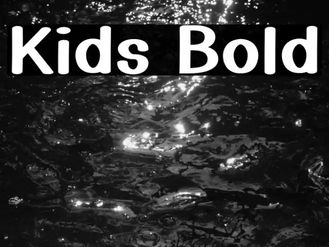 Kids Bold Font examples