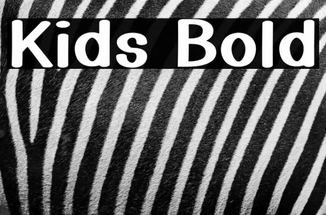 Kids Bold Font examples