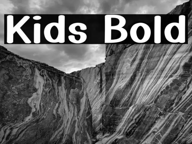 Kids Bold Font examples