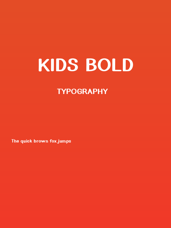 Kids Bold Poster