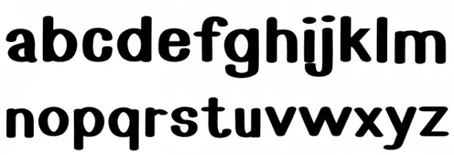 Kids Bold Font LOWERCASE