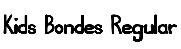 Kids Bondes Regular  Free Fonts Download