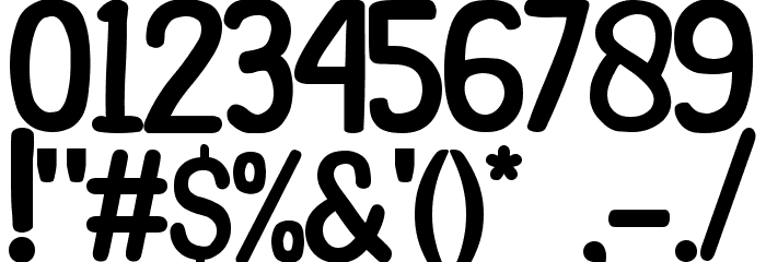 Kids Bondes Regular Font OTHER CHARS