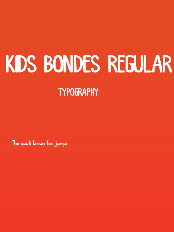 Kids Bondes Regular Poster