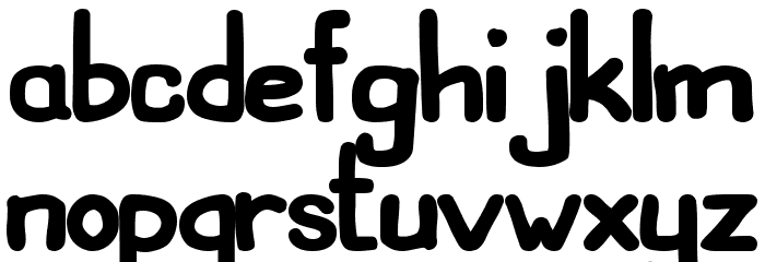 Kids Bondes Regular Font LOWERCASE