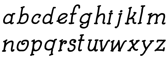 Kids Book Bold Italic Font LOWERCASE